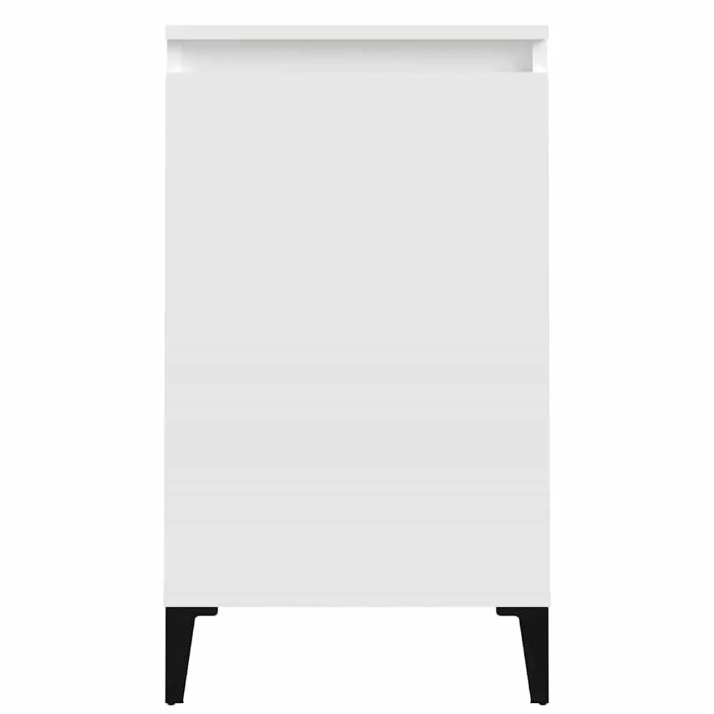 White High Gloss Bedside Cabinet