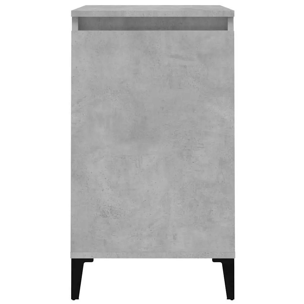 Bedside Cabinet Concrete Grey 40x35x70cm Storage Table