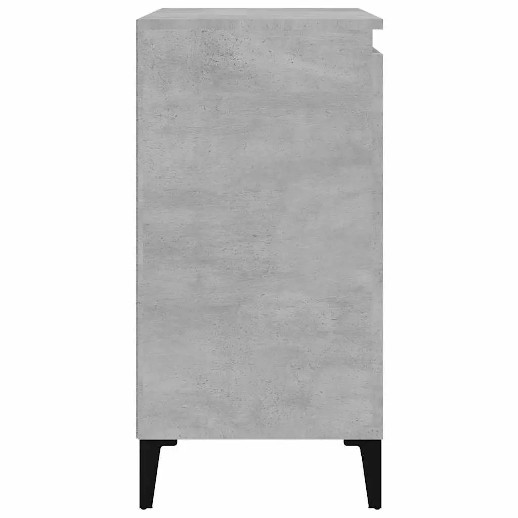 Bedside Cabinet Concrete Grey 40x35x70cm Storage Table