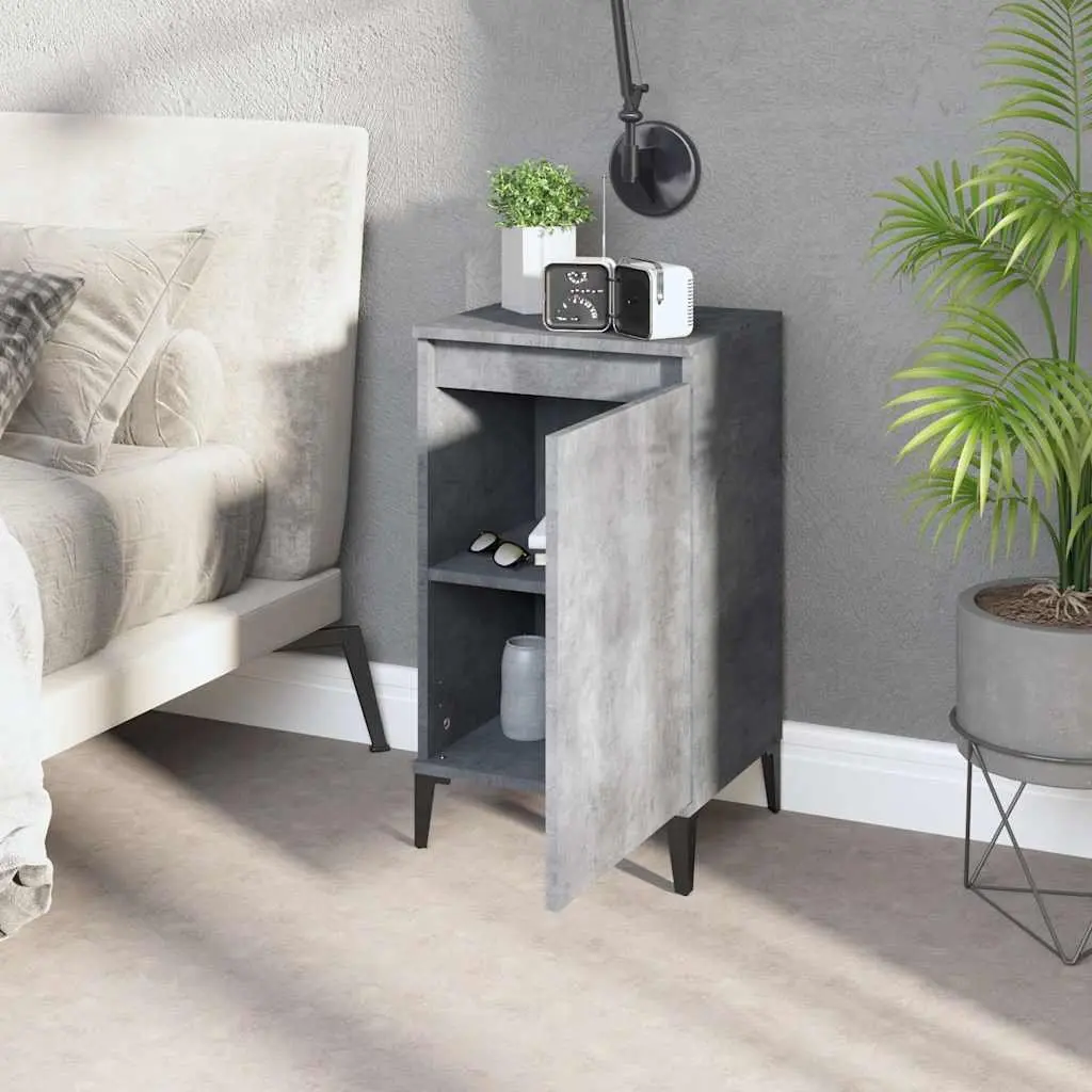 Bedside Cabinets Concrete Grey Nightstands 40 x 35 x 70 cm 2 pcs