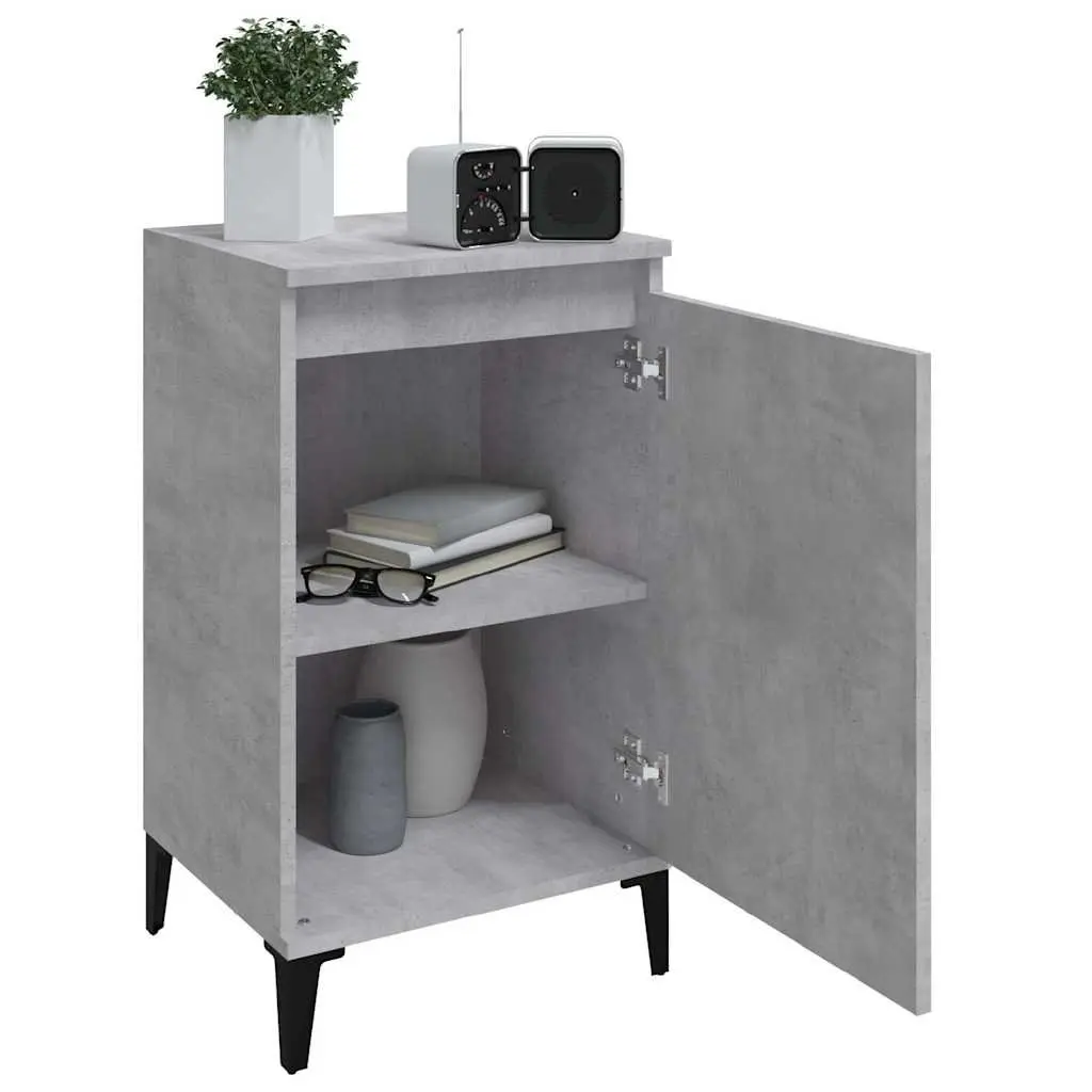 Bedside Cabinets Concrete Grey Nightstands 40 x 35 x 70 cm 2 pcs