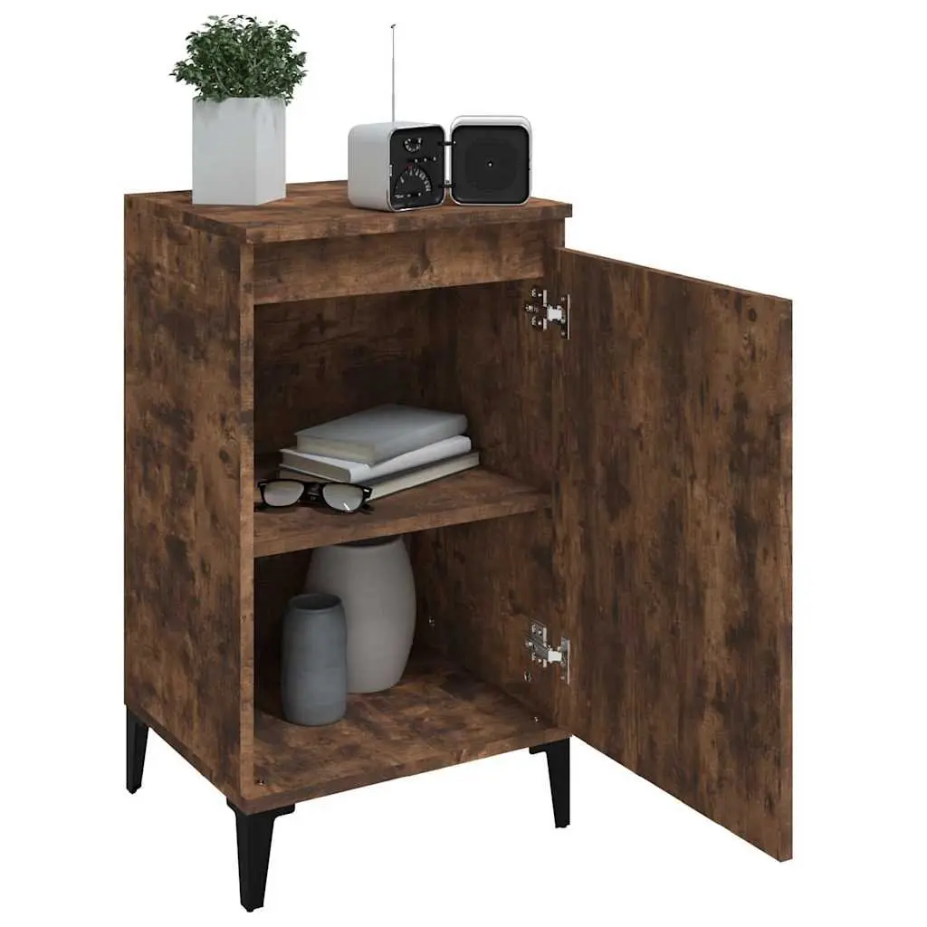 Bedside Cabinet 40x35x70cm Nightstand with Door Storage Compartment Bedroom