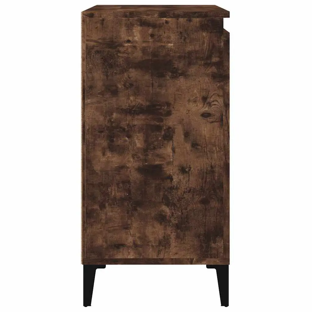 Bedside Cabinets Smoked Oak Nightstands 40x35x70 cm 2 Piece