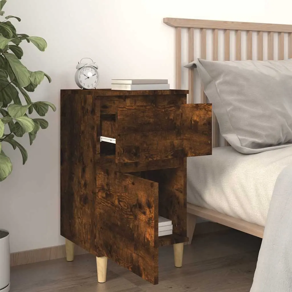 Brown Nightstand 40x35x70 cm