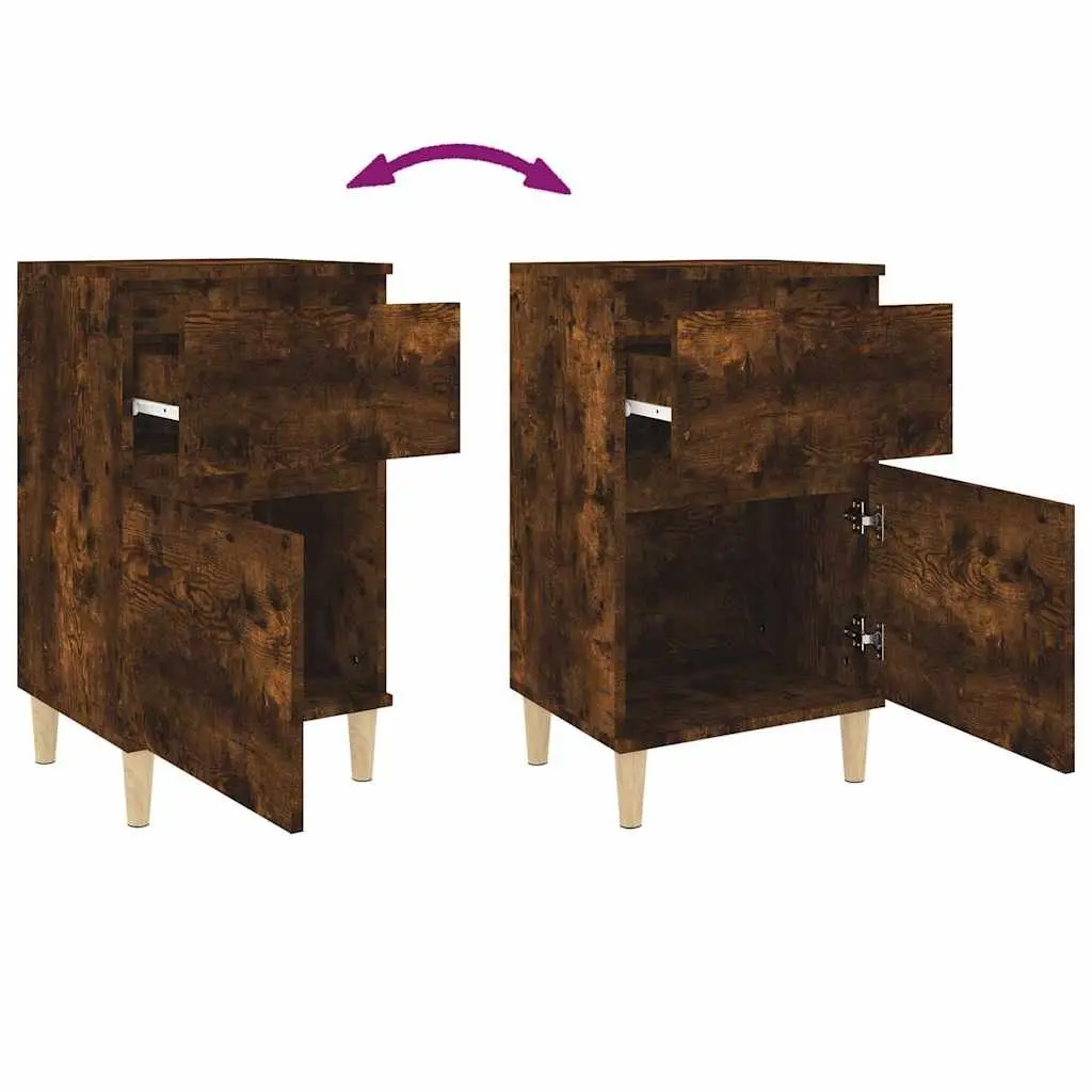 Brown Nightstand 40x35x70 cm