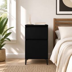 Friendly Black Nightstand for Your Bedroom Needs