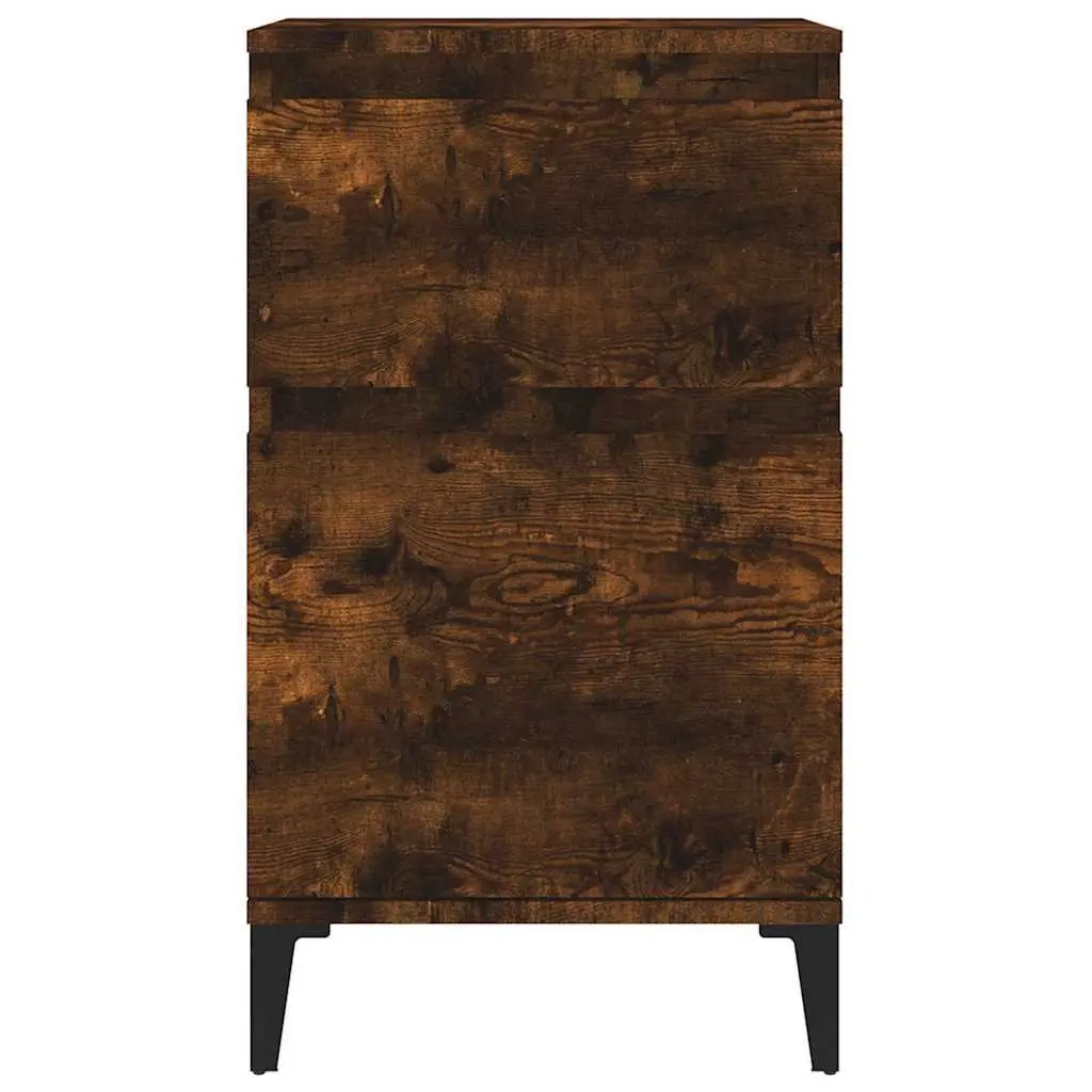 Bedside Cabinets Brown 2 Piece Storage Nightstand 40x35x70 cm