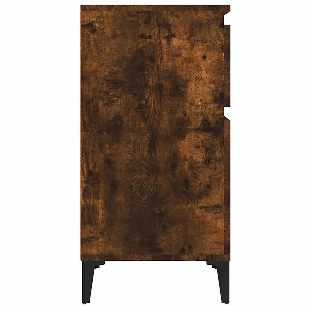 Bedside Cabinets Brown 2 Piece Storage Nightstand 40x35x70 cm