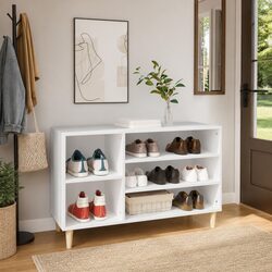 Organize Your Shoes with This White Cabinet 102x36x60 cm