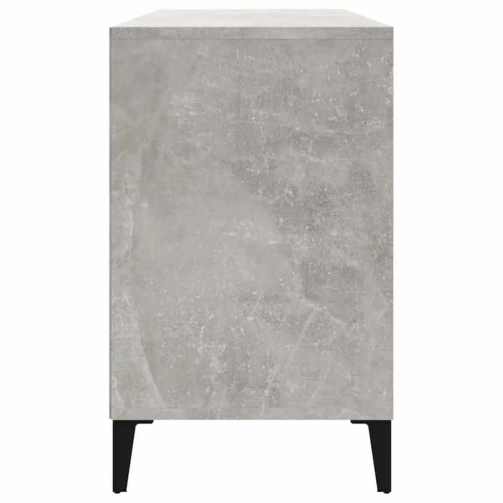 Shoe Cabinet Grey Engineered Wood Storage Organiser Hall Bench Compartments