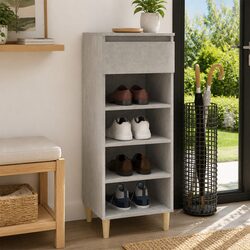 Store Your Shoes with This Stylish Grey Cabinet