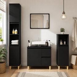 Your Friendly Black Bathroom Vanity Cabinet Awaits