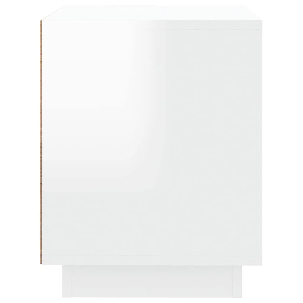 Bedside Cabinets White 44x35x45cm Modern Nightstand Storage Cabinet Set of 2