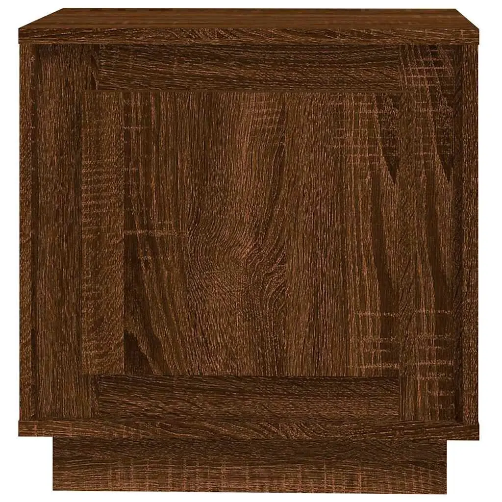 Bedside Cabinets 2 pcs Brown Oak Modern Nightstand Storage Cabinet 44x35x45 cm