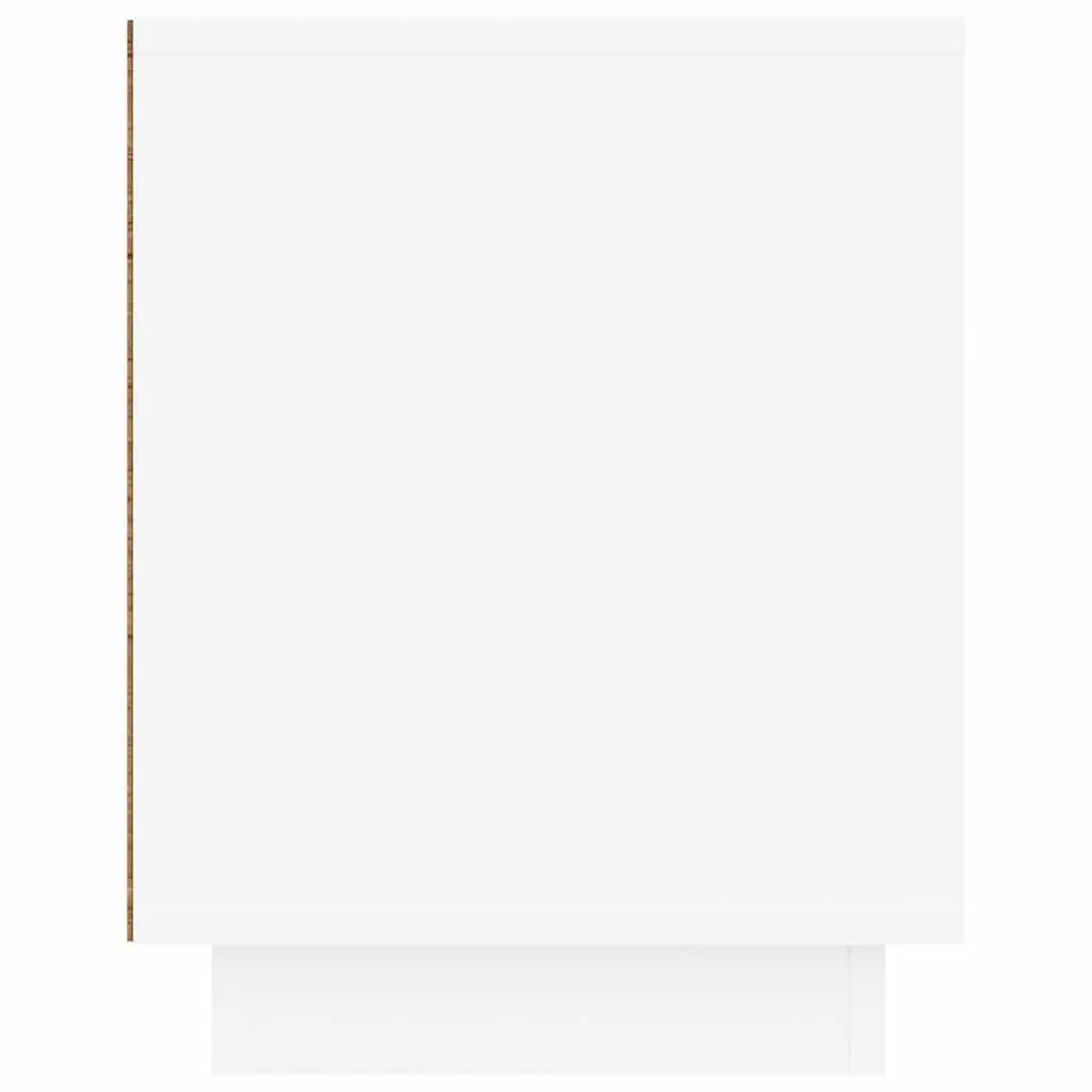 TV Cabinet White Engineered Wood Media Unit 80x35x45cm