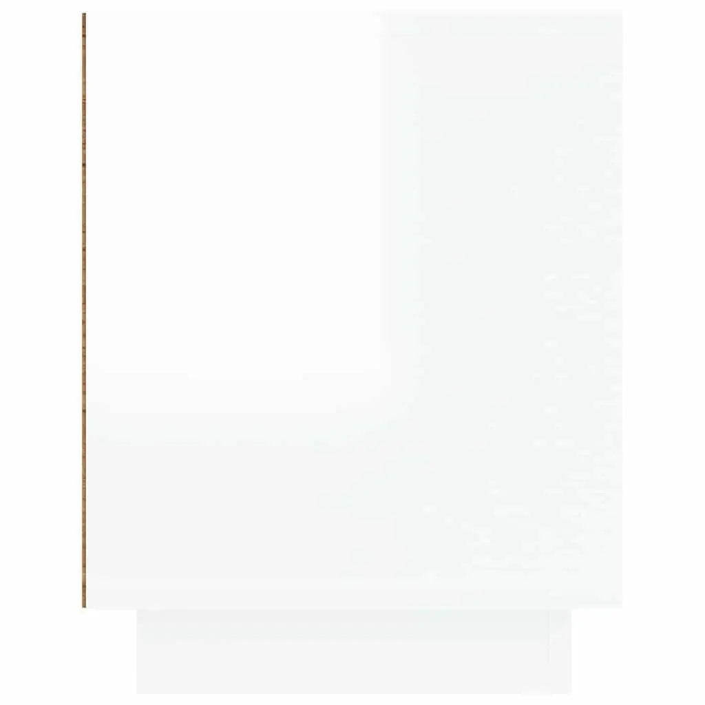 TV Cabinet High Gloss White Media Stand Storage Unit 80 x 35 x 45 cm