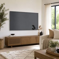 Your New Grey TV Cabinet with Organized Storage Options