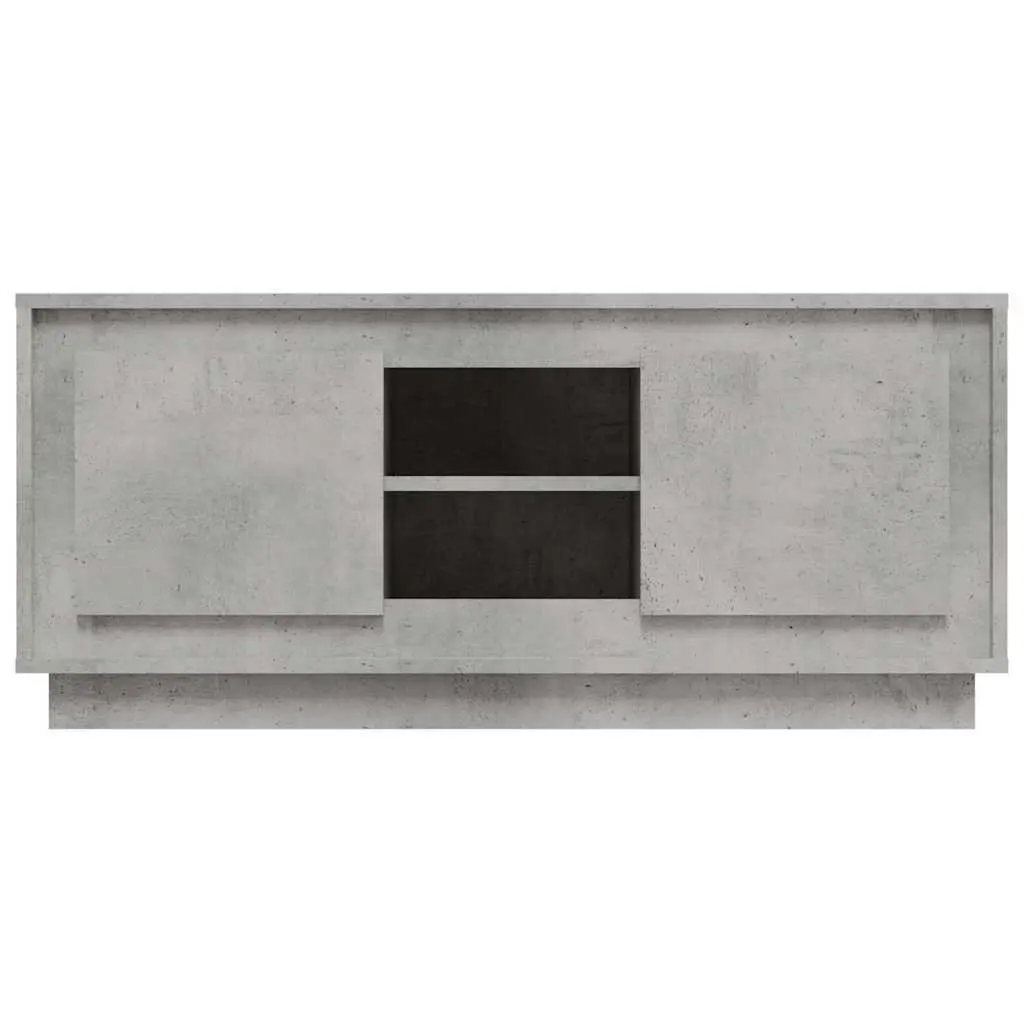 TV Cabinet Grey Engineered Wood 102x35x45 cm Storage Unit