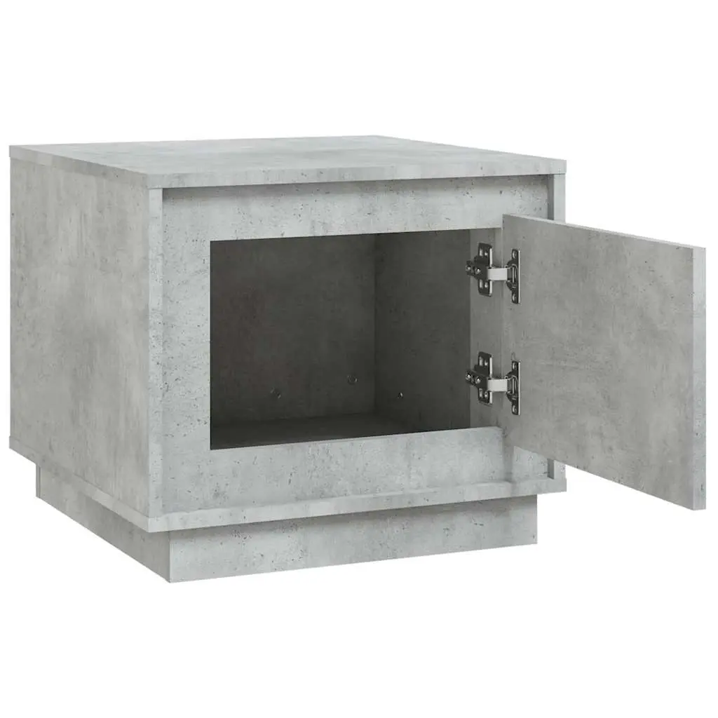 Grey Engineered Wood Coffee Table Storage Cabinet 51x50x44cm