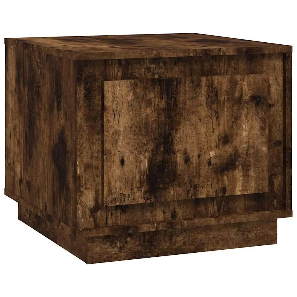 Coffee Table with Storage Door Smoked Oak Living Room Furniture Engineered Wood