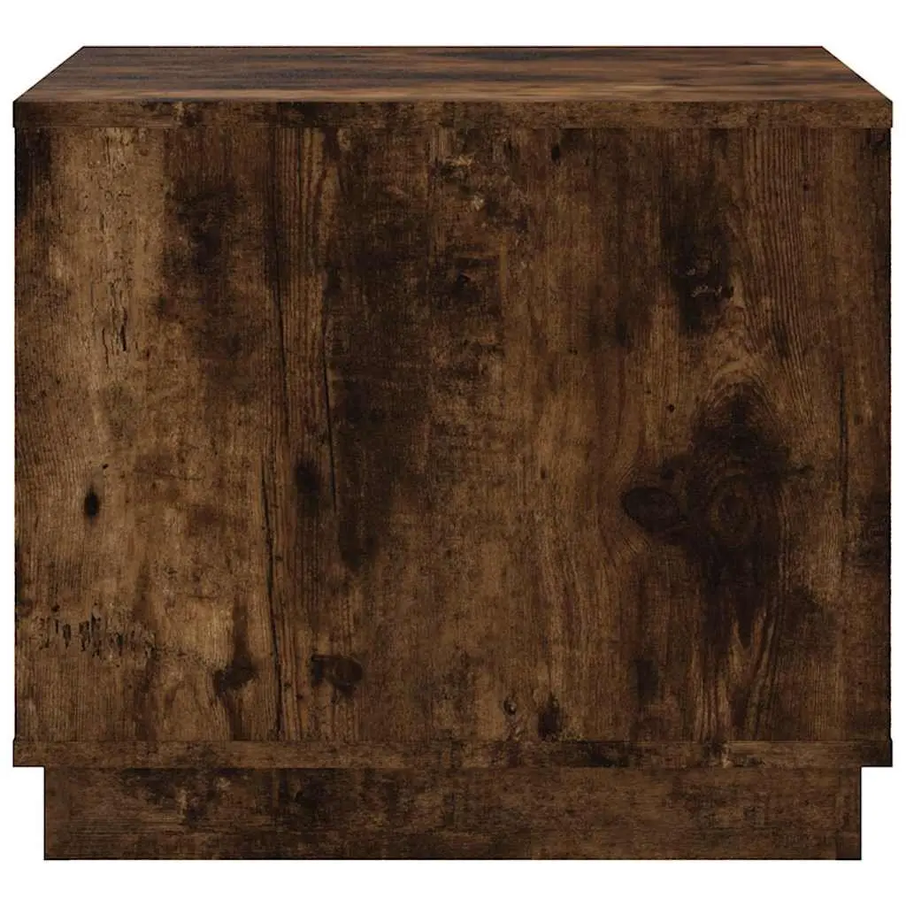 Coffee Table with Storage Door Smoked Oak Living Room Furniture Engineered Wood