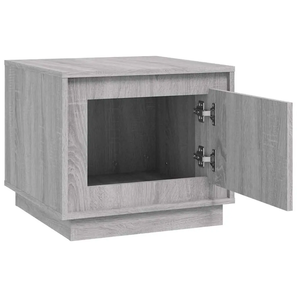 Coffee Table Grey Engineered Wood Storage Cabinet 51L x 50W x 44H cm
