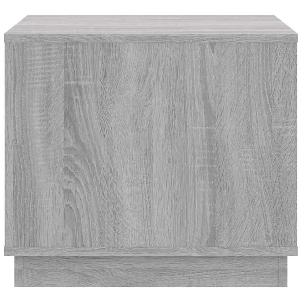 Coffee Table Grey Engineered Wood Storage Cabinet 51L x 50W x 44H cm