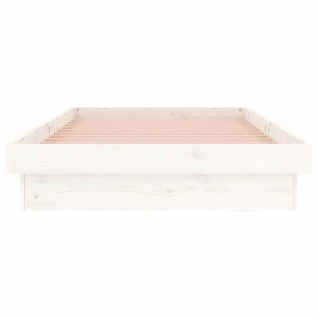 White LED Bed Frame 90x190cm with Remote
