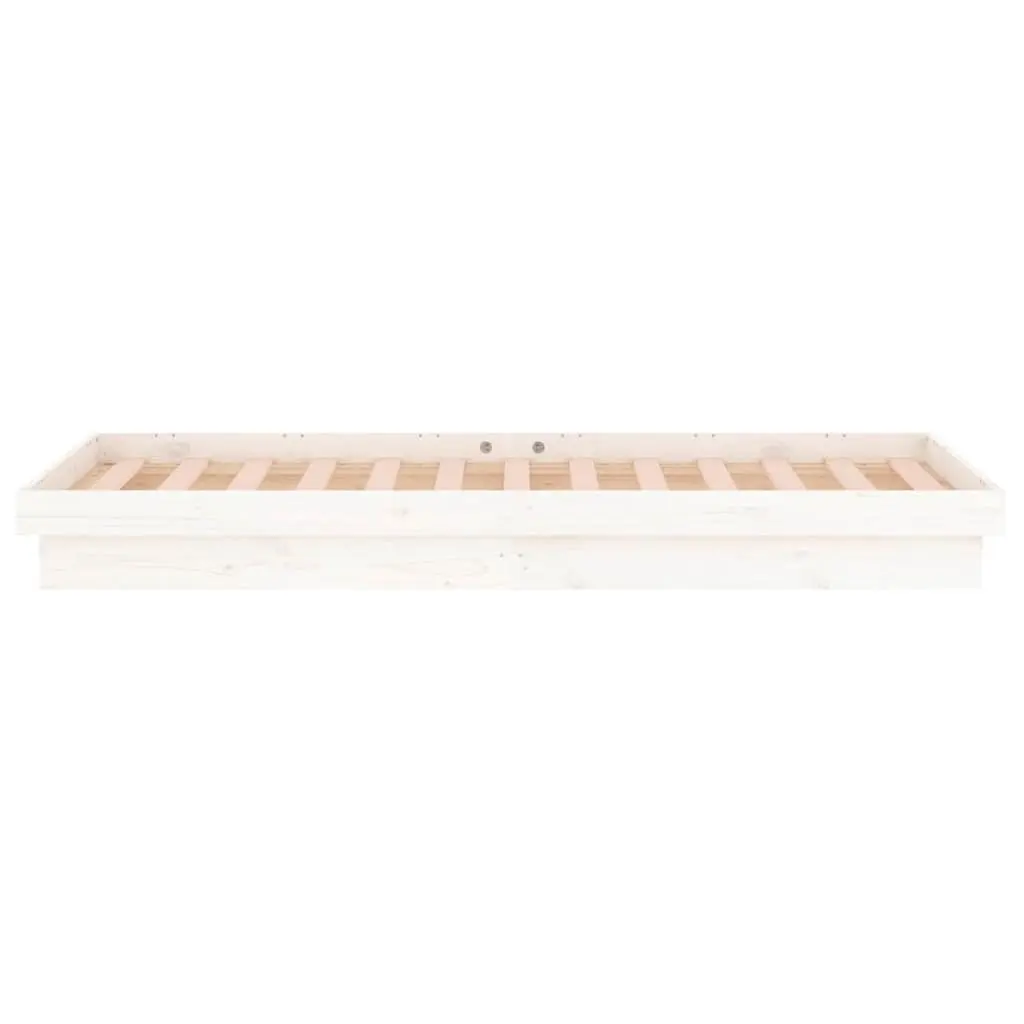 White LED Bed Frame 90x190cm with Remote