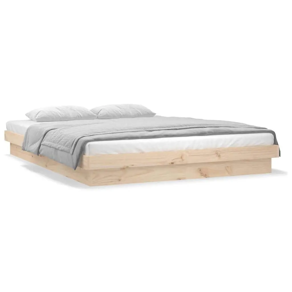 Bed Frame with LED Lights 135x190 cm