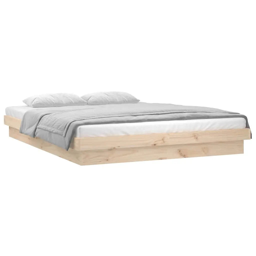 Bed Frame with LED Lights 135x190 cm