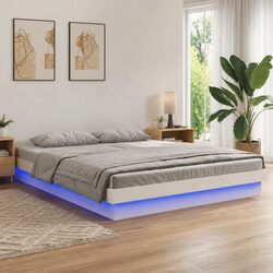 Your Ideal LED Bed Frame 135x190 cm in Solid Pine