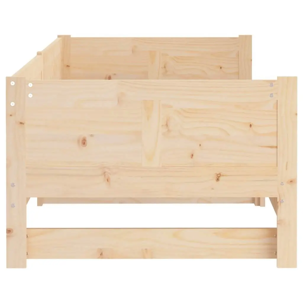 Pull-out Day Bed Convertible Sofa Solid Wood Pine Frame 90x190cm