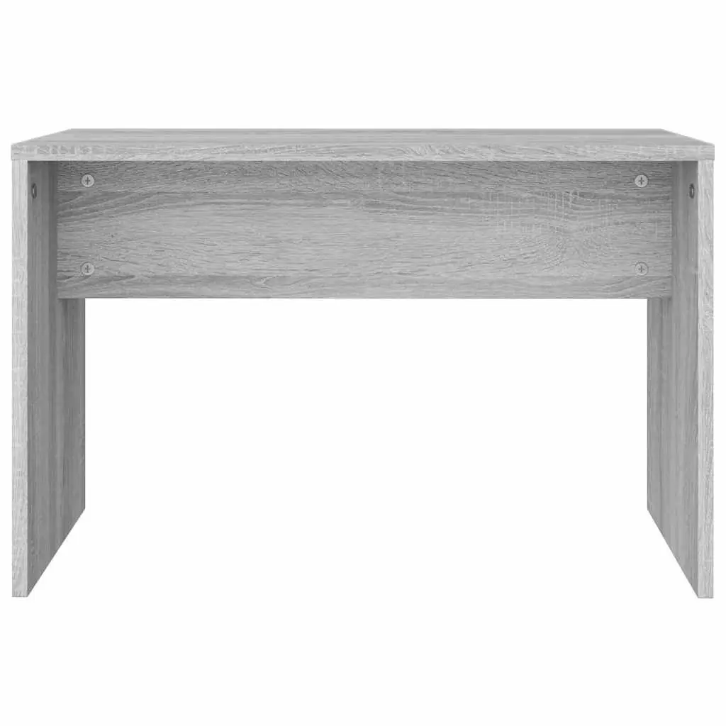 Dressing Table Stool Grey Sonoma Engineered Wood Makeup Vanity Bench Seat 70W x 35D x 45H cm