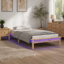 Create Your Ideal Space with a Solid Wood LED Bed Frame