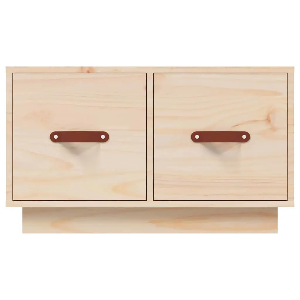 Coffee Table Solid Pine Wood 60x53x35 cm Brown with 2 Drawers