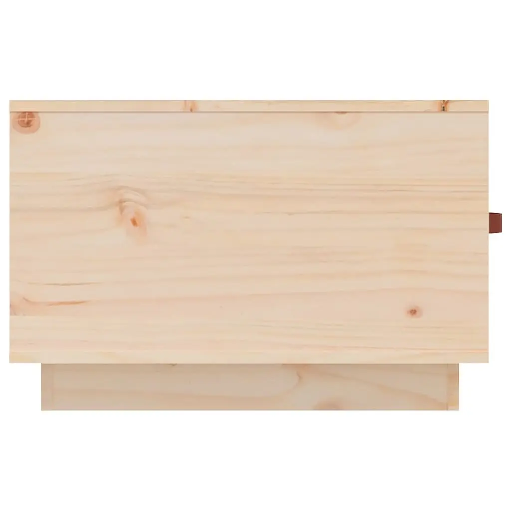 Coffee Table Solid Pine Wood 60x53x35 cm Brown with 2 Drawers