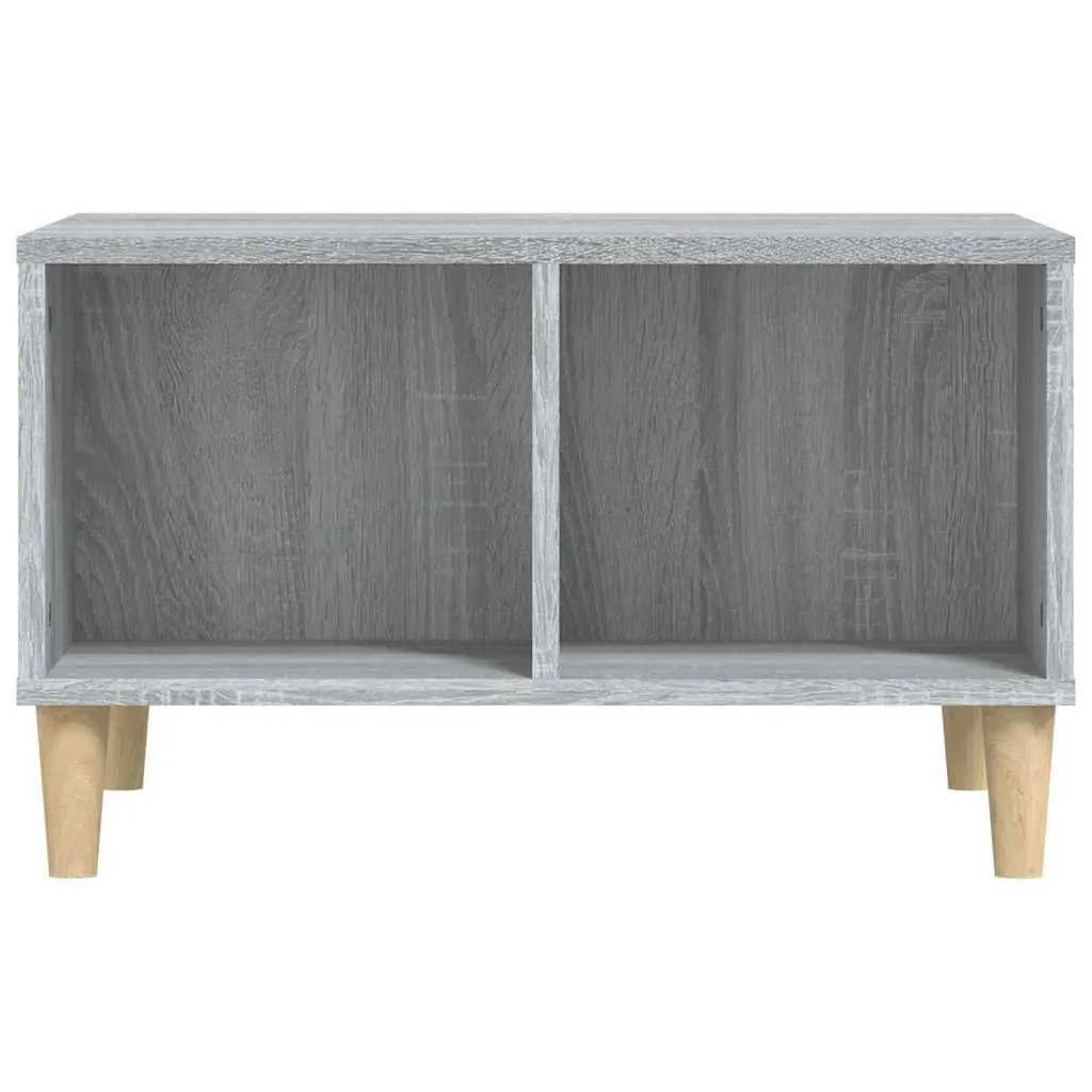 Coffee Table Grey with Storage Compartments 60 x 50 x 36.5 cm