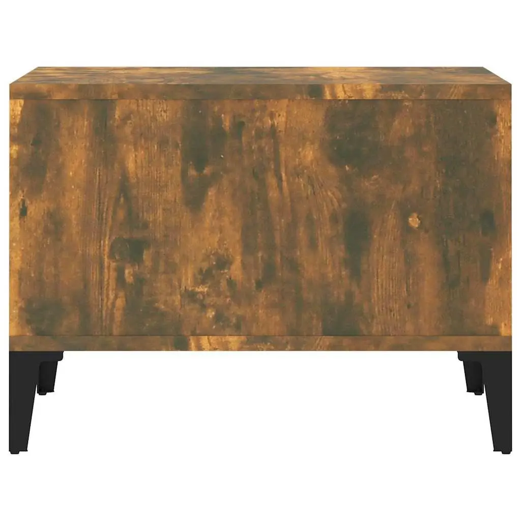 Coffee Table with Storage Compartments Industrial Style Brown Accent Furniture