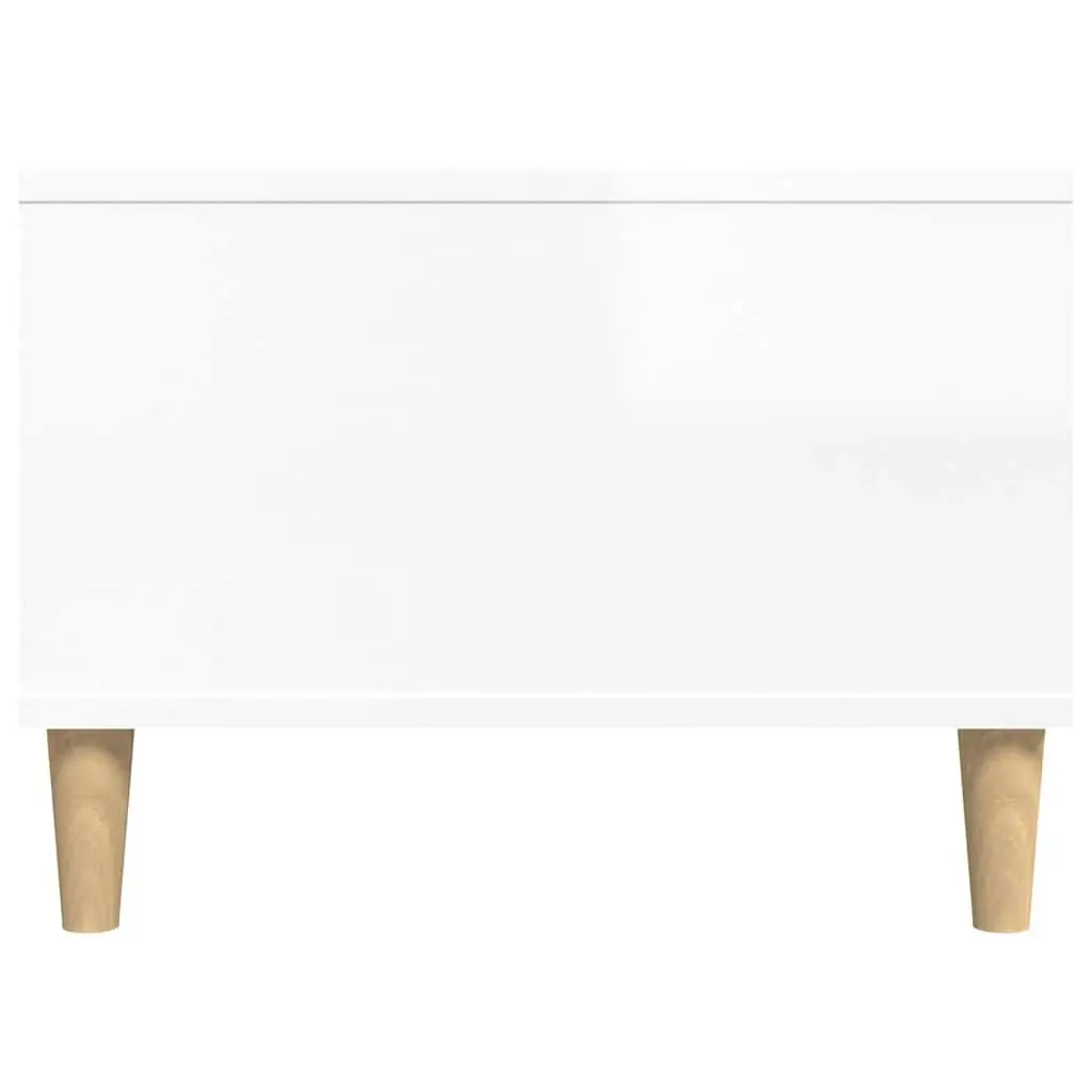 White Coffee Table with Drawer and Storage Space