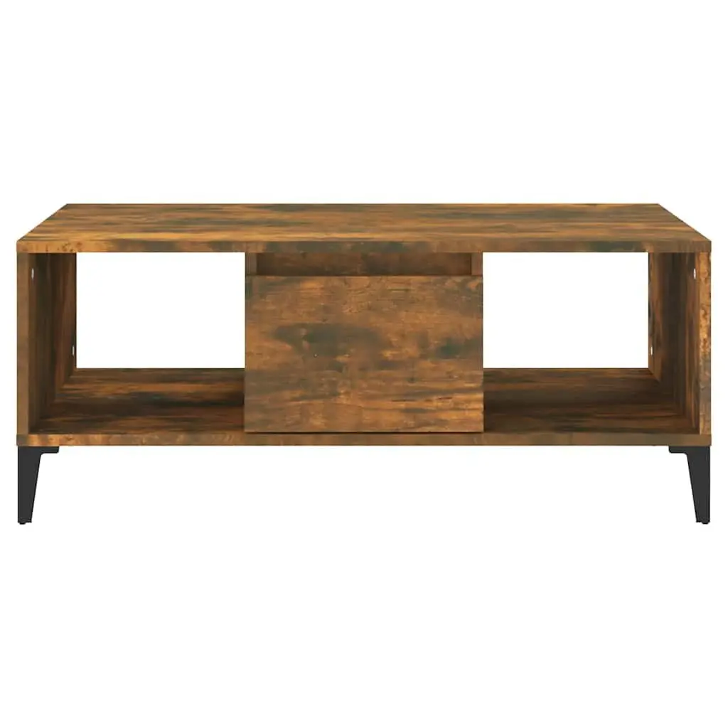 Coffee Table with Drawer and Open Compartments