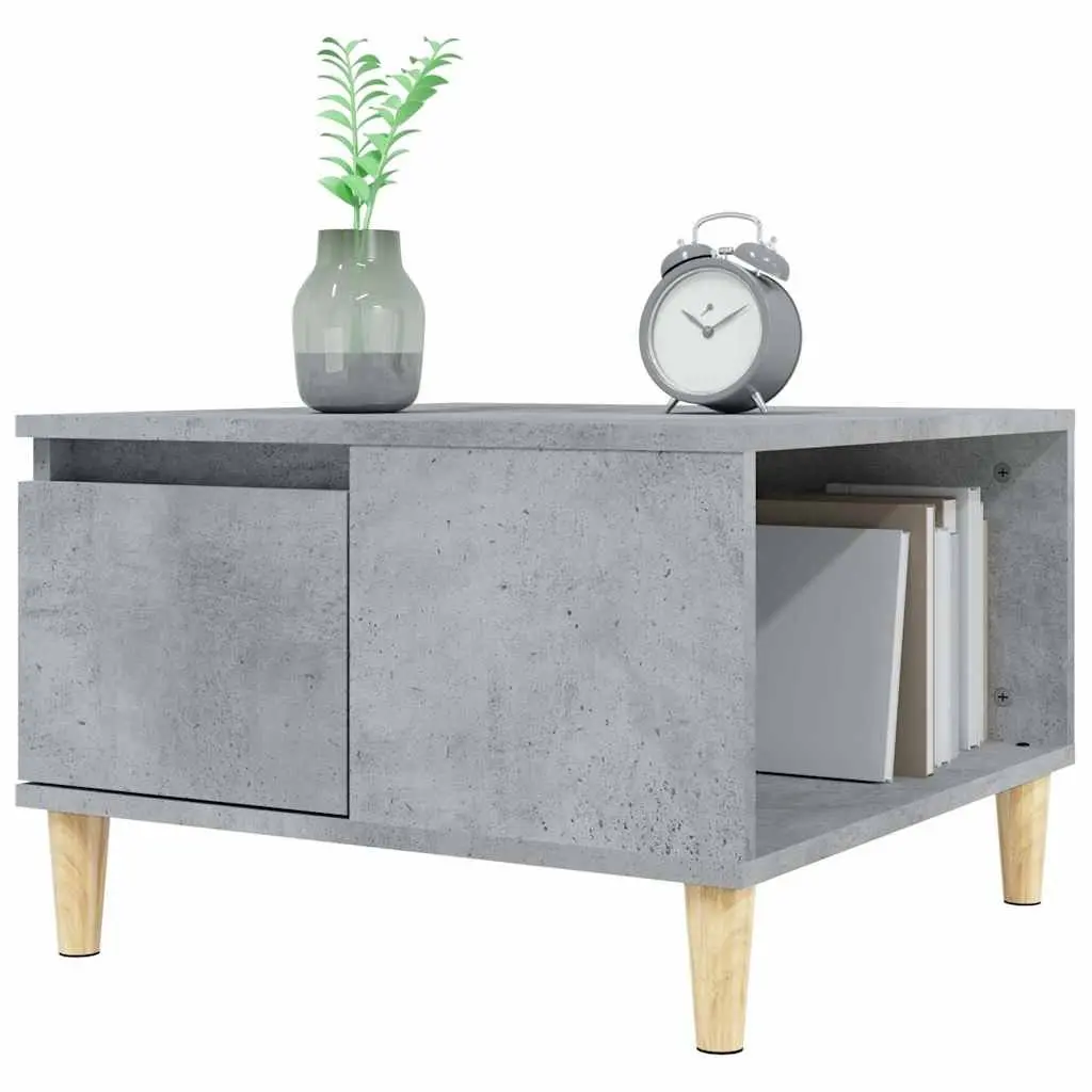 Grey Coffee Table 55x55x36.5cm with Storage