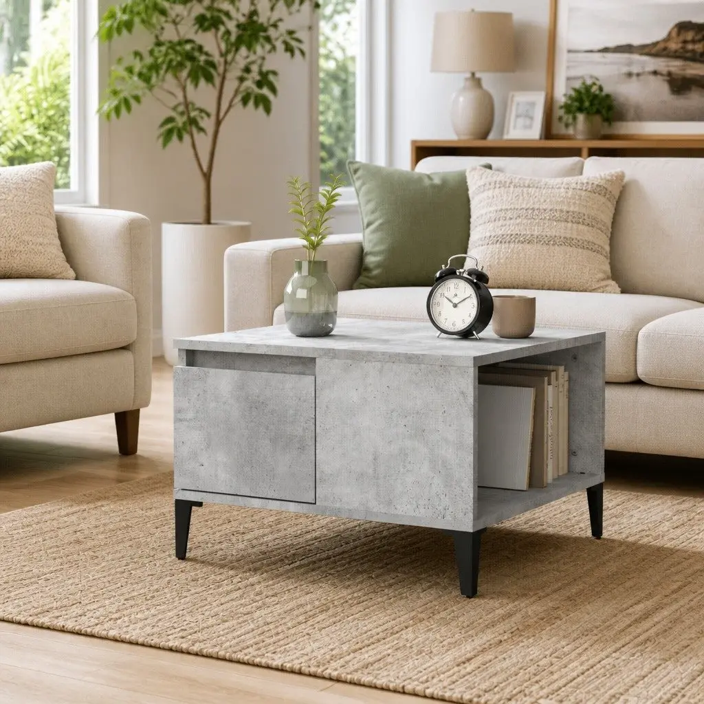 Grey Coffee Table with Storage Options