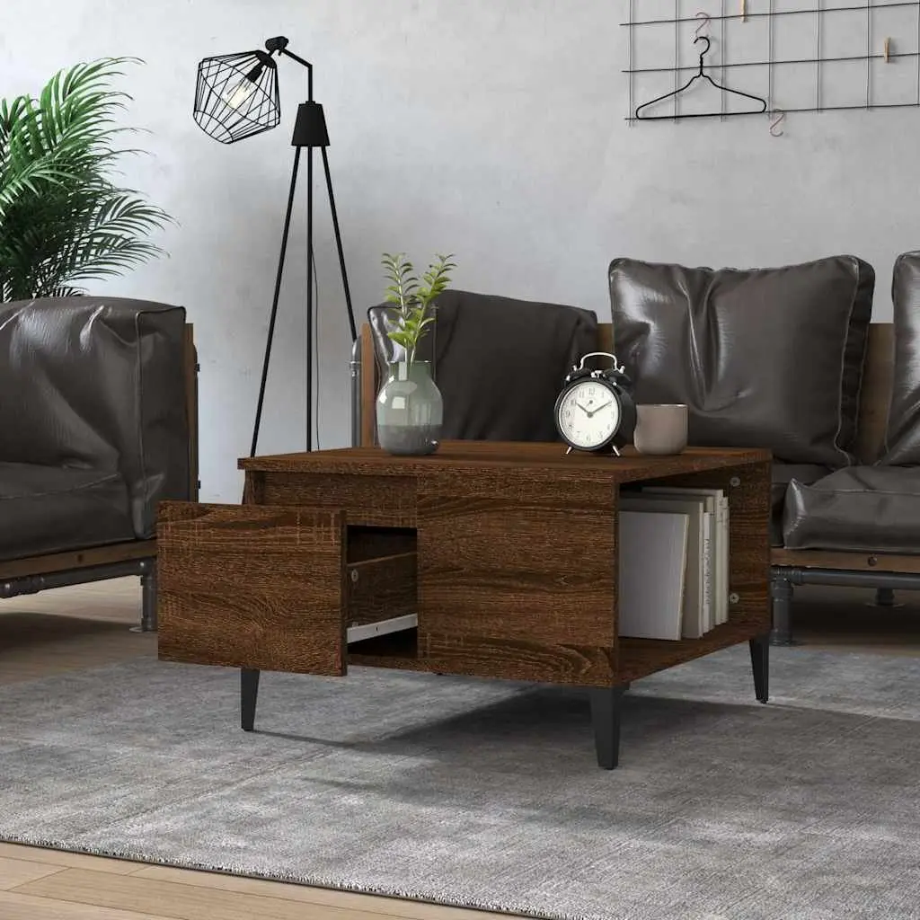 Brown Oak Coffee Table
