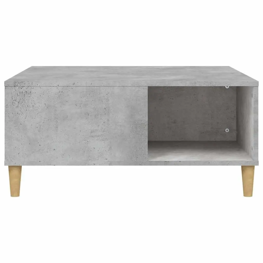 Coffee Table Grey 80x80x36.5 cm with Storage Compartments Living Room Furniture