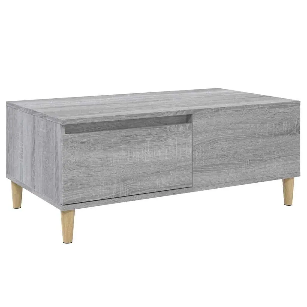 Coffee Table Grey Sonoma Engineered Wood Living Room Accent Table with Storage