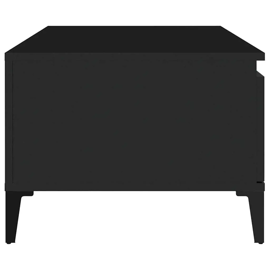 Black Coffee Table with Drawer Storage