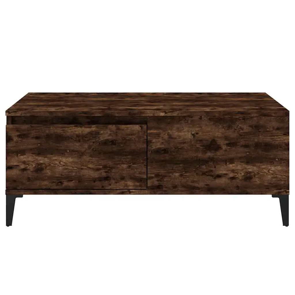 Coffee Table with Storage Drawer Brown Engineered Wood 90W x 50D x 36.5H cm