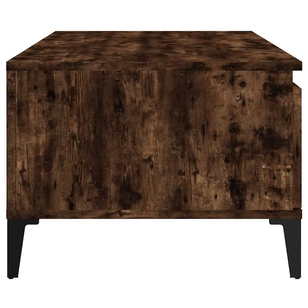 Coffee Table with Storage Drawer Brown Engineered Wood 90W x 50D x 36.5H cm