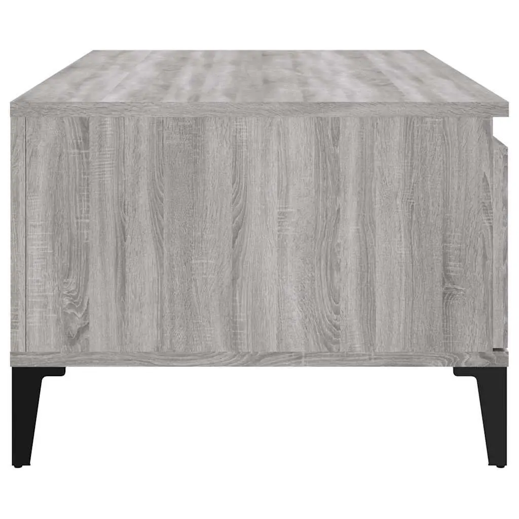 Coffee Table Grey Sonoma with Drawer Storage 90 x 50 x 36.5 cm